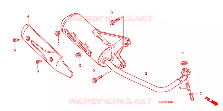 SILENCIEUX D'ECHAPPEMENT Honda SCOOTER 110 SPACY 2013  SCR1104WHD