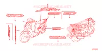AUTOCOLLANTS pour Honda SH 125 ABS SPECIAL 3ED 2013