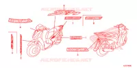 AUTOCOLLANTS pour Honda SH 125 ABS SPECIAL 4E 2013