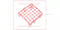 FILET BAGAGES NOIR pour Honda SH 125 ABS D SPECIAL 3ED 2013