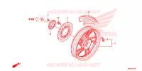 ROUE ARRIERE pour Honda SH 125 ABS D SPECIAL 3ED 2013