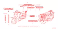 AUTOCOLLANTS pour Honda SH 125 ABS D SPECIAL 5ED 2013