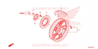 ROUE ARRIERE pour Honda SH 125 ABS D SPECIAL 5ED 2013