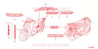 AUTOCOLLANTS pour Honda SH 125 SPECIAL 3ED 2013
