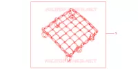 FILET BAGAGES NOIR pour Honda SH 125 D SPECIAL 2E 2013