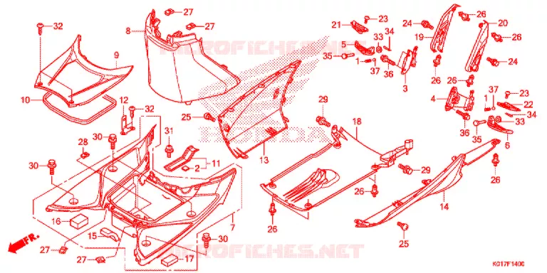MARCHE PIEDS Honda SCOOTER 125 SH 2013  SH125DD
