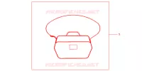 SAC INTERIEUR DE TOP CASE pour Honda SH 125 D SPECIAL 5ED 2013