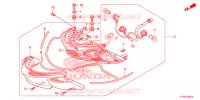 FEUX ARRIERE pour Honda SH 300 ABS NOIR 2013