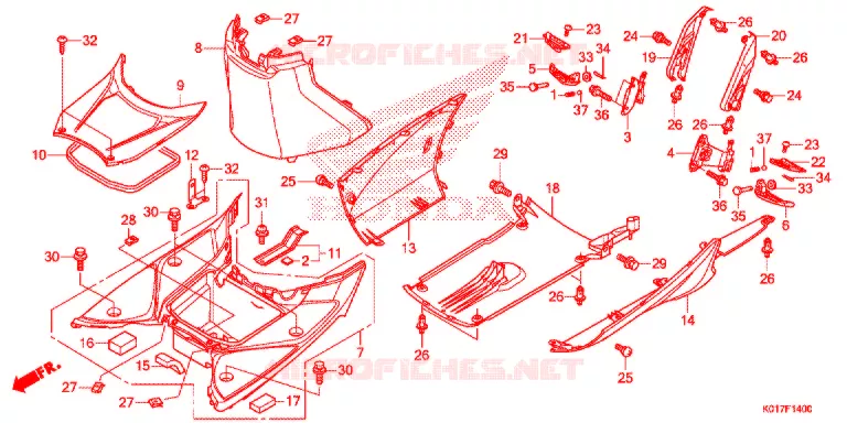 MARCHE PIEDS Honda SCOOTER 150 SH 2013  SH150AD