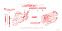AUTOCOLLANTS pour Honda SH 150 ABS D SPECIAL 5ED 2013