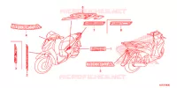 AUTOCOLLANTS pour Honda SH 150 D SPECIAL 2E 2013