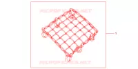 FILET BAGAGES NOIR pour Honda SH 150 D SPECIAL 2E 2013