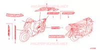 AUTOCOLLANTS pour Honda SH 150 D SPECIAL 2F 2013