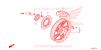 ROUE ARRIERE pour Honda SH 150 D SPECIAL 2F 2013