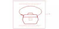 SAC INTERIEUR DE TOP CASE pour Honda SH 150 D SPECIAL 3F 2013