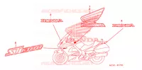 AUTOCOLLANTS pour Honda ST 1300 ABS POLICE 2010