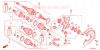 ARBRE DE ROUE AVANT (4WD) pour Honda FOURTRAX 420 RANCHER 4X4 Electric Shift CAMO 2011