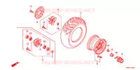 ROUE AVANT pour Honda FOURTRAX 420 RANCHER 4X4 Electric Shift CAMO 2011