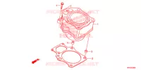CYLINDRE pour Honda FOURTRAX 420 RANCHER 2X4 BASE 2013