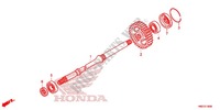 ARBRE DE SORTIE pour Honda FOURTRAX 500 FOREMAN RUBICON Hydrostatic 2014