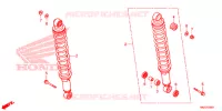 AMORTISSEUR ARRIERE pour Honda FOURTRAX 500 FOREMAN RUBICON Power Steering 2014