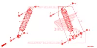 AMORTISSEUR AVANT pour Honda FOURTRAX 500 FOREMAN RUBICON Power Steering 2014