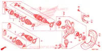 ARBRE DE ROUE  pour Honda FOURTRAX 500 FOREMAN RUBICON Power Steering 2014