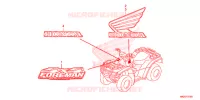 AUTOCOLLANTS pour Honda FOURTRAX 500 FOREMAN RUBICON Power Steering 2014
