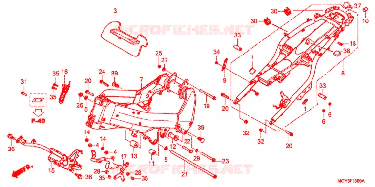 CADRE Honda MOTO 800 CROSSRUNNER 2014  VFR800XD