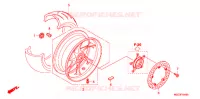 ROUE ARRIERE pour Honda VFR 1200 DCT 2014