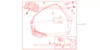 TOP CASE 45L PROMINENCE RED pour Honda VFR 1200 DCT 2013