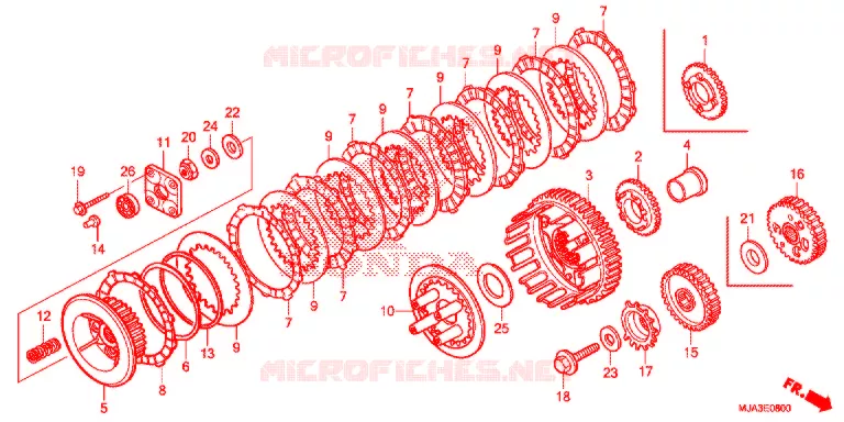 EMBRAYAGE Honda MOTO 750 SHADOW 2013  VT750CSD