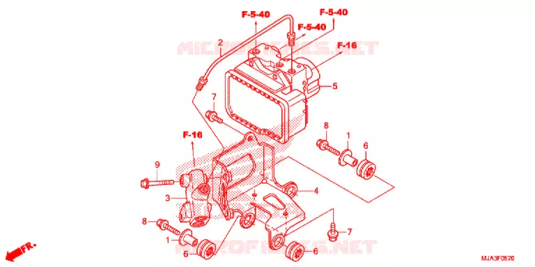 MODULATEUR ABS Honda MOTO 750 SHADOW 2013  VT750CSD