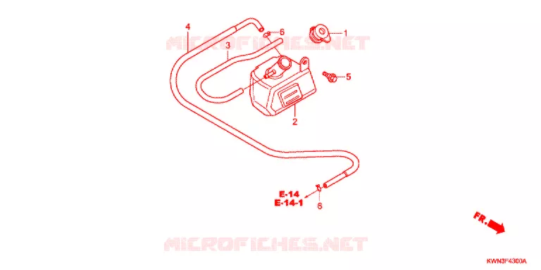 VASE D'EXPANSION Honda SCOOTER 125 PCX 2013  WW125EX2D