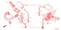 COMMODO   CABLE   RETROVISEUR pour Honda CB 1000 R ABS RED 2014