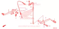 PEDALE pour Honda CB 1000 R ABS RED 2014