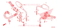 COMMODO   CABLE   RETROVISEUR pour Honda CB 1000 R ABS RED 2014