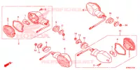 CLIGNOTANT pour Honda CB 1000 R ABS 2014