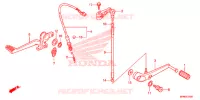 PEDALE pour Honda CB 1000 R ABS 2014