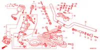 GUIDON   TE DE FOURCHE pour Honda CB 1000 R SIENNA RED 2014