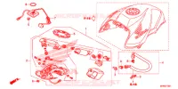 POMPE A ESSENCE pour Honda CB 1000 R SIENNA RED 2014