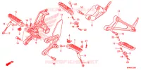 REPOSE PIED pour Honda CB 1000 R SIENNA RED 2014
