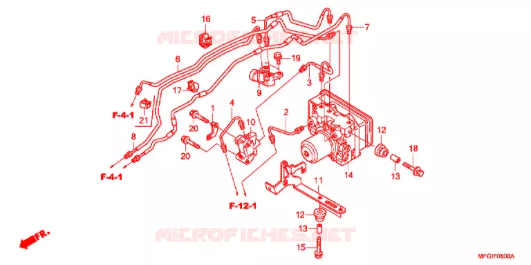 MODULATEUR ABS Honda MOTO 600 HORNET 2010  CB600FA3A