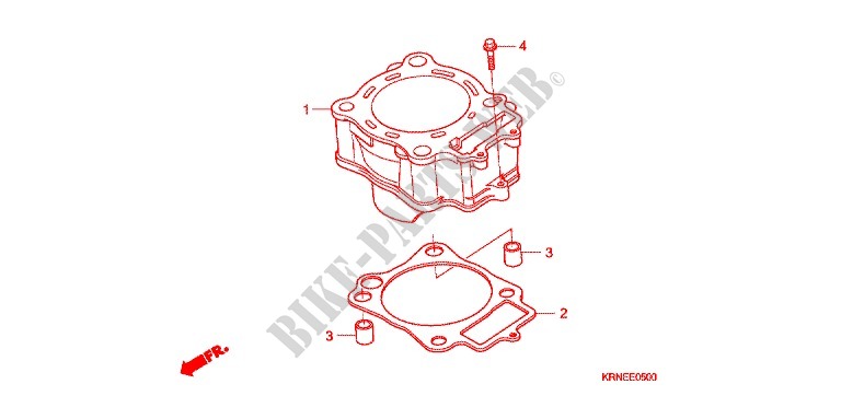 CYLINDRE pour Honda CRF 250 R 2011