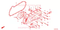 COUVERCLE GAUCHE pour Honda VISION 50 R REPSOL 2013
