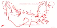 LEVIER DE GUIDON   CABLE   COMMODO pour Honda VISION 50 R REPSOL 2013