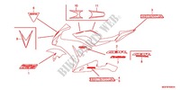 AUTOCOLLANTS (CBR1000RRD/E/RAD/E) pour Honda CBR 1000 RR ABS WHITE 2014