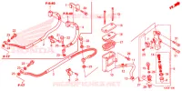 MAITRE CYLINDRE DE FREIN ARRIERE pour Honda CBR 250 R ABS GREY 2015