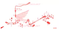 PEDALE pour Honda CBR 250 R ABS GREY 2015