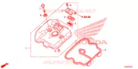 COUVRE CULASSE pour Honda CBR 300 ABS REPSOL 2015